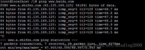 linux ping命令的幾個簡單使用方法