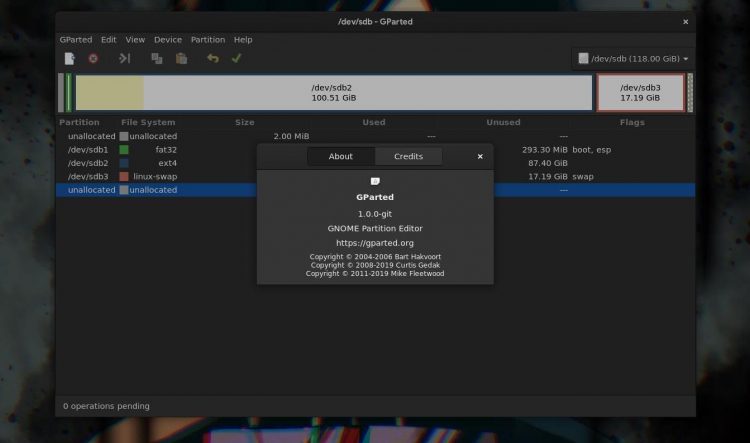 磁盤分區工具GParted 1.0 發布