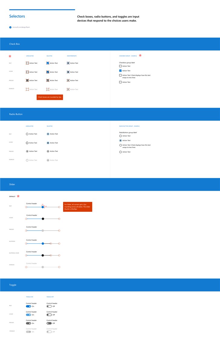微軟確認Windows 10流暢設計添加圓角，并發布控件示例