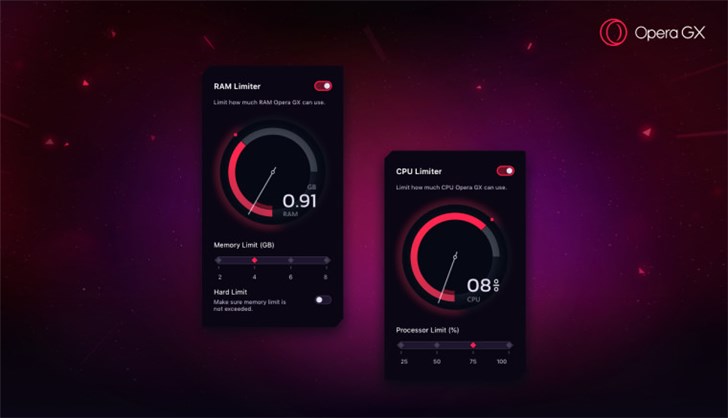 Opera GX游戲?yàn)g覽器發(fā)布下載：可控制CPU/內(nèi)存使用量