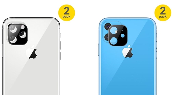 iPhone 11系列鏡頭保護貼公布：＂浴霸＂方形攝像頭真來了!