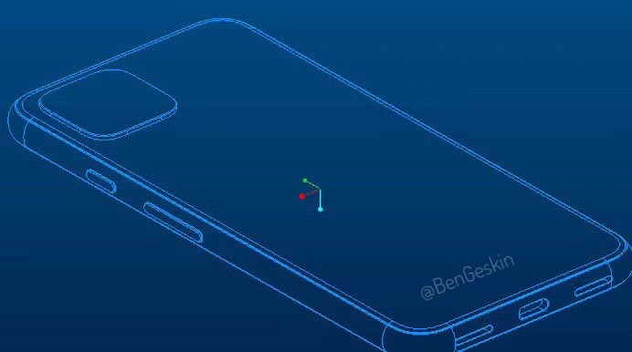 谷歌Pixel 4 CAD設計圖曝光，與之前的曝光圖基本相符