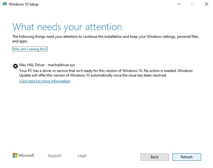 微軟Windows 10版本1903阻止向舊款Mac設備推送