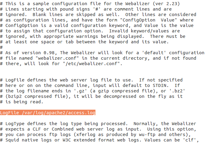 在Ubuntu系統上安裝Webalizer來分析HTTP流量