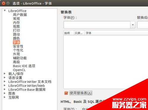 Ubuntu系統中LibreOffice怎么替換顯示字體?