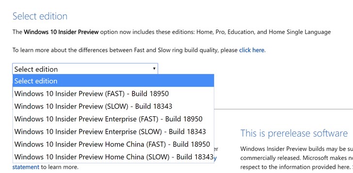 微軟Windows 10 20H1預覽版18950官方ISO鏡像下載