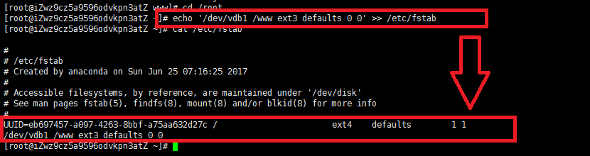 阿里云服務(wù)器linux系統(tǒng)掛載數(shù)據(jù)盤圖文教程