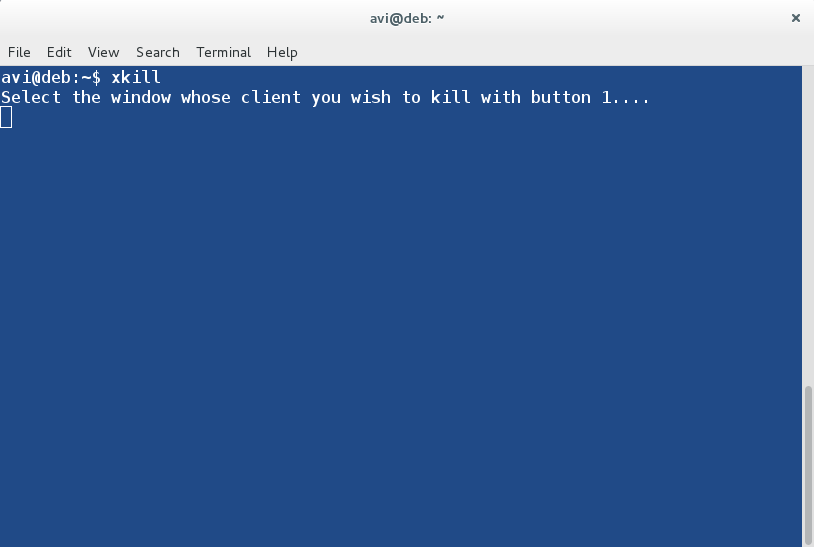 在Linux系統中使用xkill命令殺掉未響應的進程