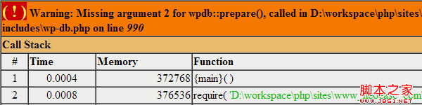 WordPress 3.5 與 wpdb::prepare() 報(bào)錯(cuò)解決辦法