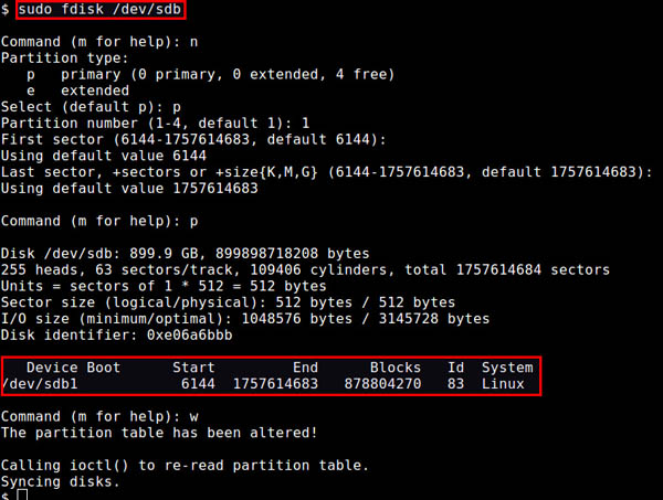 Linux系統如何創建和掛載XFS文件系統