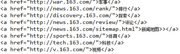 java抓取網頁數據獲取網頁中所有的鏈接實例分享