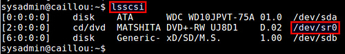 如何使用Linux命令行檢測DVD刻錄機的名字和讀寫速度