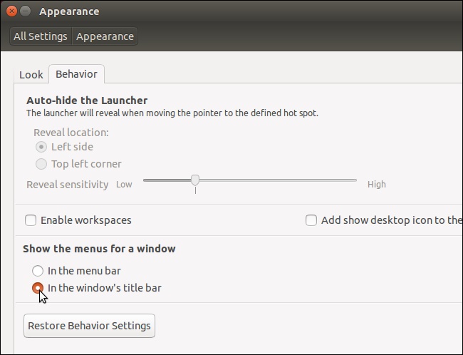 Ubuntu 14.04中啟用本地菜單的方法