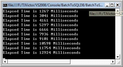 SQLServer 批量插入數(shù)據(jù)的兩種方法