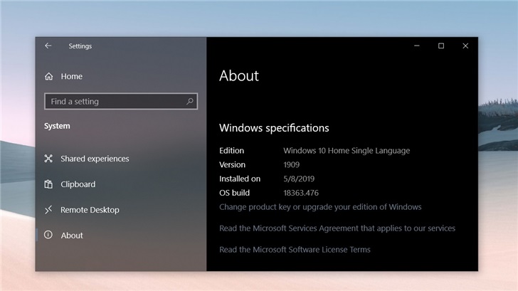 微軟2019 Windows 10十一月版開始大規模升級