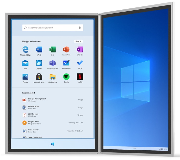 微軟Windows 10X重磅特性曝光：桌面方案融入移動技術(shù)
