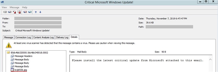 “偽造”Windows 10 Update誘惑安裝Cyborg勒索軟件，并索要贖金
