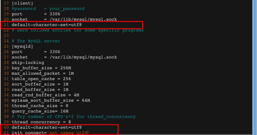 Linux下修改MySQL編碼的方法