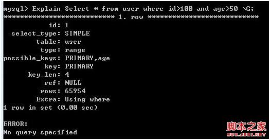 MySQL索引使用全程分析