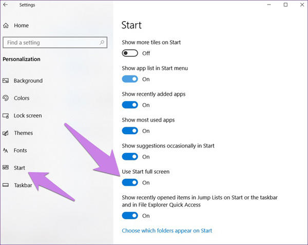解決Windows 10全屏開始菜單卡住問題的5種方法