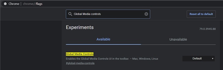 實用！谷歌Chrome瀏覽器Windows 10版新增全局媒體播放控件