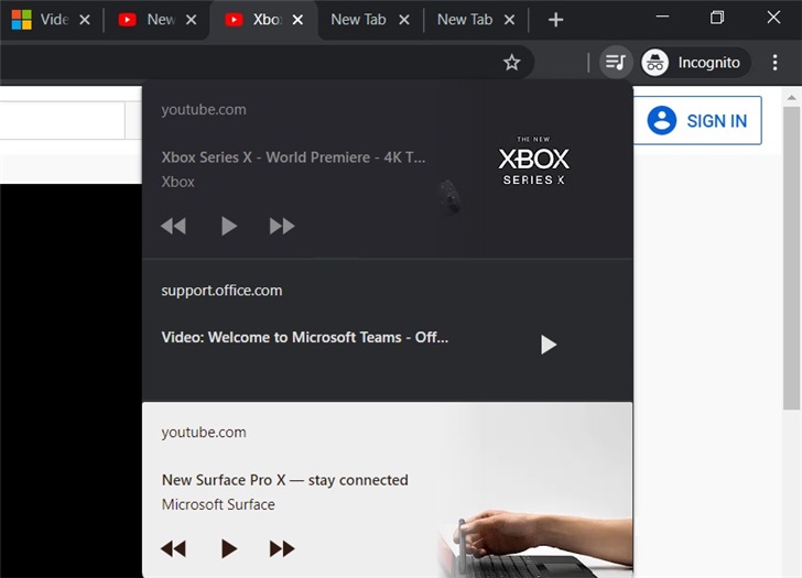 實用！谷歌Chrome瀏覽器Windows 10版新增全局媒體播放控件