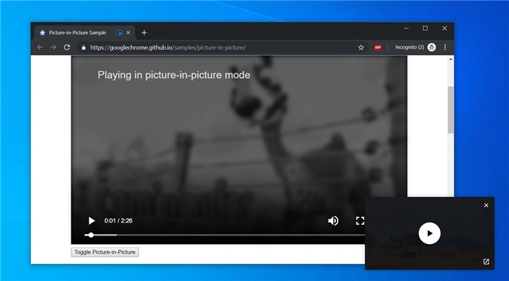 實用！谷歌Chrome瀏覽器Windows 10版新增全局媒體播放控件