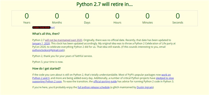 Python 2.7 正式終止支持：Python 3時代來了！