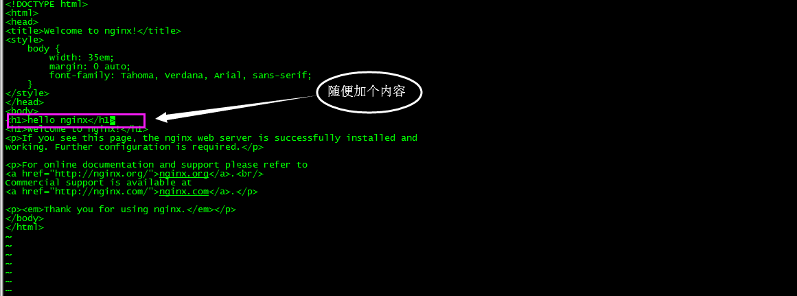 centos7 docker 修改Nginx文件過程詳解