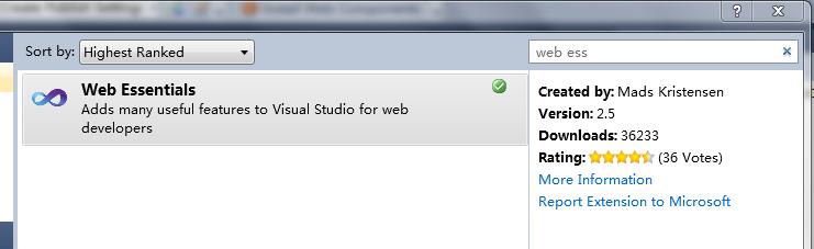 最鋒利的Visual Studio Web開(kāi)發(fā)工具擴(kuò)展：Web Essentials使用詳解