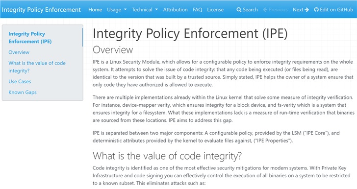 微軟宣布推出 IPE，解決 Linux 的代碼完整性問題