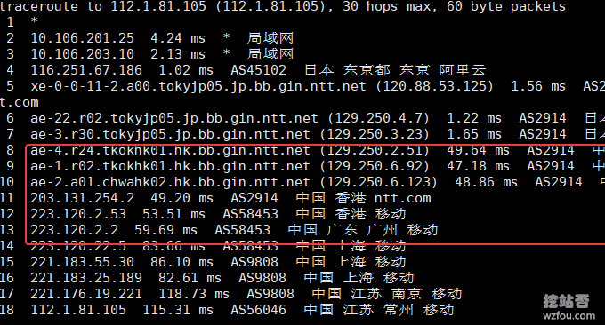 阿里云日本VPS主機速度性能評測(日本軟銀SoftBank\香港NTT線路)
