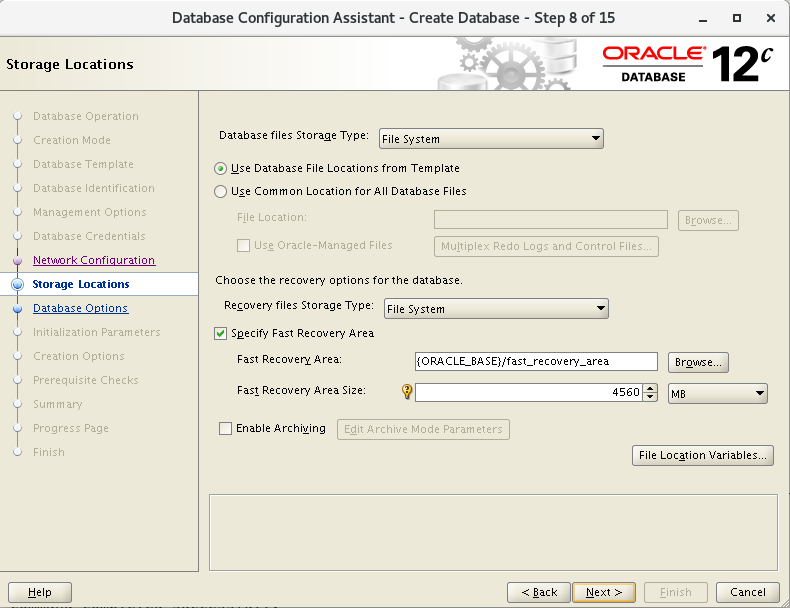 Centos7下oracle12c的安裝與配置圖文教程（詳細）