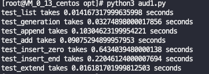 Python內(nèi)置數(shù)據(jù)類型list各方法的性能測(cè)試過(guò)程解析