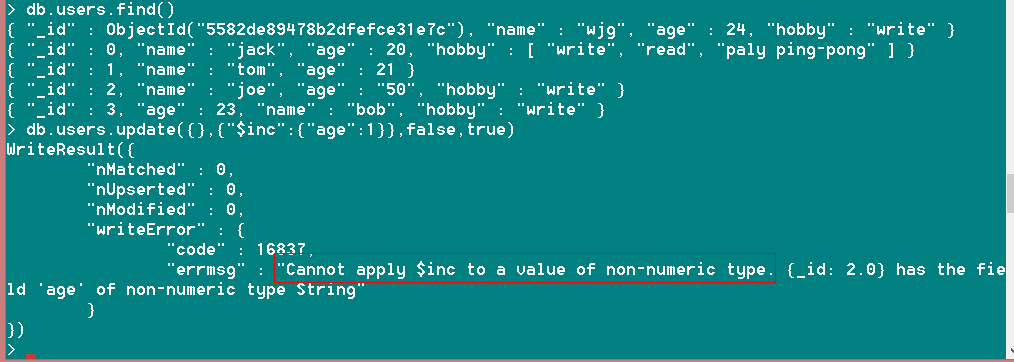 MongoDB的創建、更新和刪除