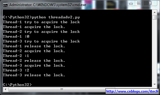 Python多線程同步Lock、RLock、Semaphore、Event實例