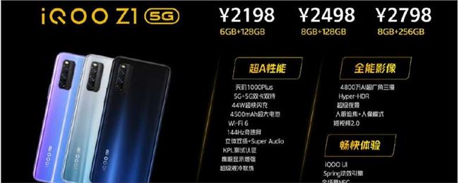 iQOO Z1手機多少錢 iQOOZ1完整配置價格匯總