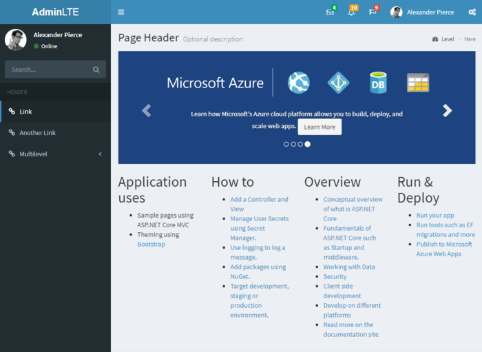 ASP.NET Core Web App應用第三方Bootstrap模板的方法教程