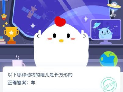 以下哪種動物的瞳孔是長方形的