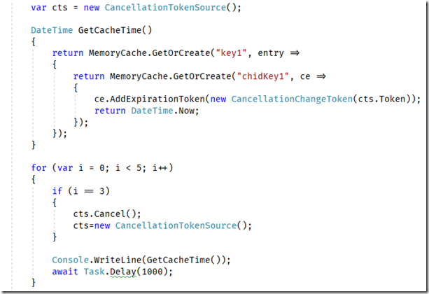.NET Core系列之MemoryCache 緩存域