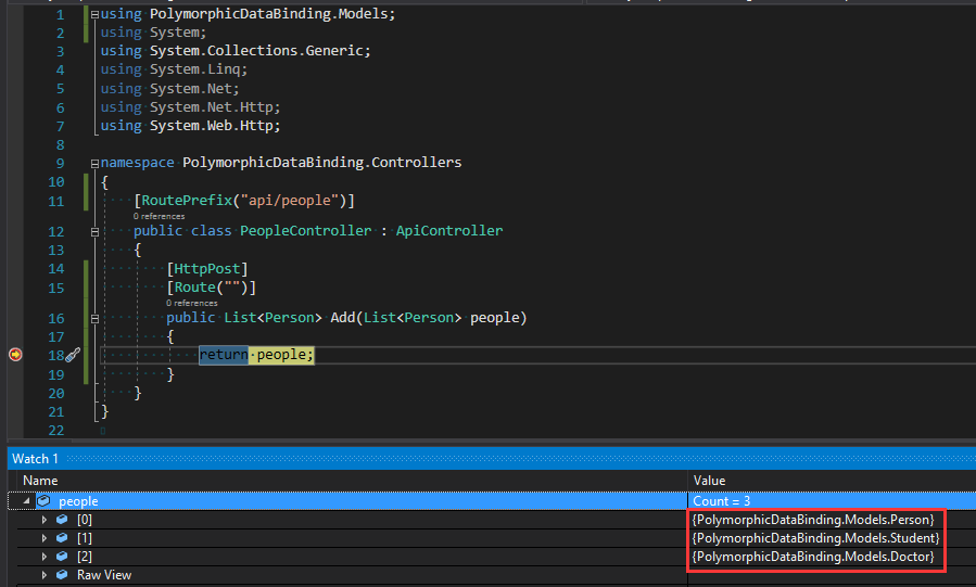 .NET Core WebApi中如何實現多態數據綁定實例代碼