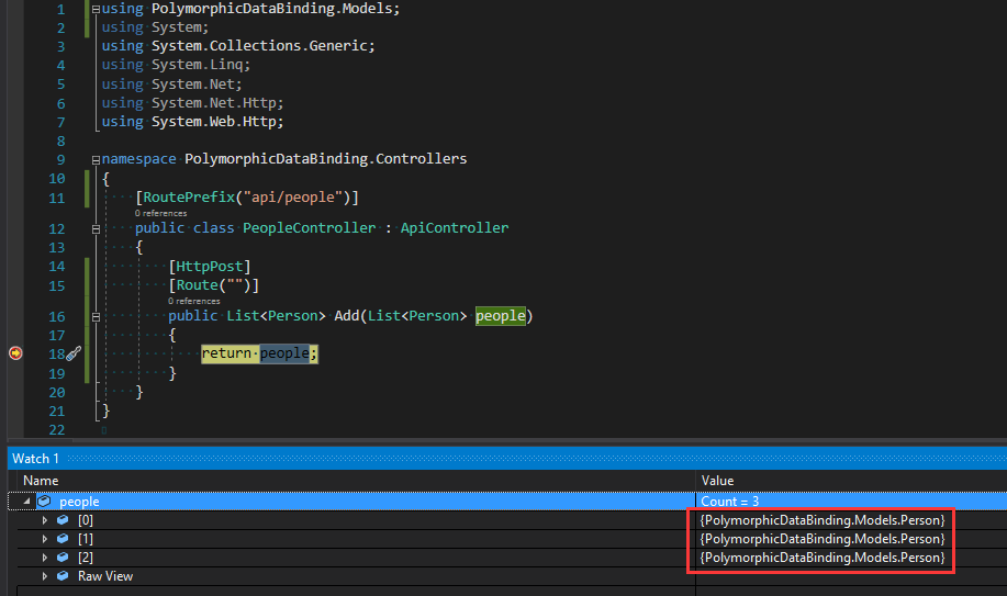.NET Core WebApi中如何實現多態數據綁定實例代碼
