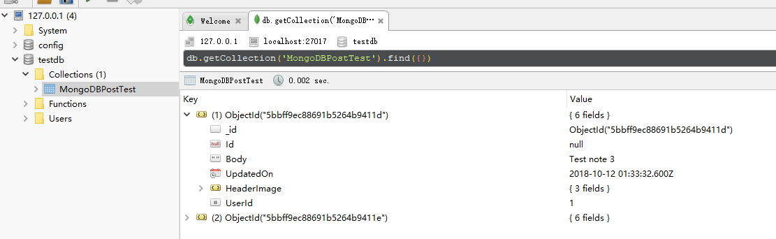 asp.net core集成MongoDB的完整步驟