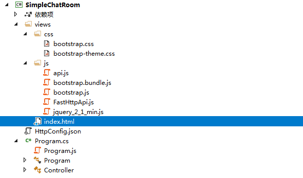 .net core使用FastHttpApi構建web聊天室實例代碼