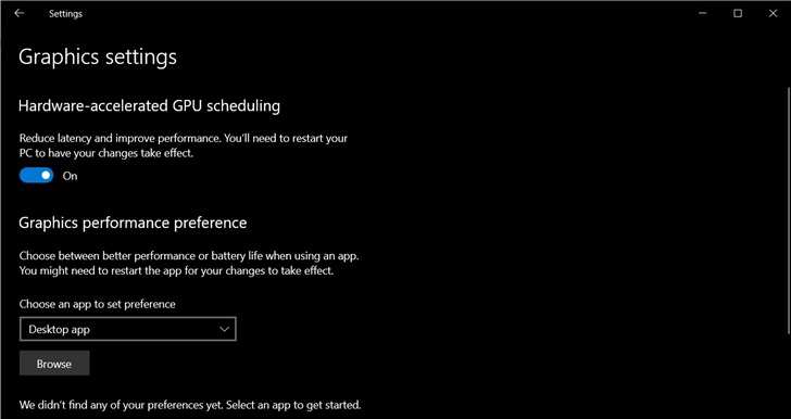 微軟 Win10 版本 2004 硬件加速 GPU 調度即將發布