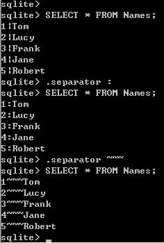 SQLite 入門教程一 基本控制臺（終端）命令