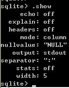 SQLite 入門教程一 基本控制臺（終端）命令
