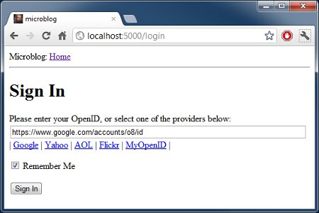 Python的Flask框架中web表單的教程