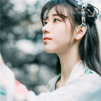 白色古風(fēng)真人頭像女生2020仙氣十足 那冬我們笑得那么一往情深