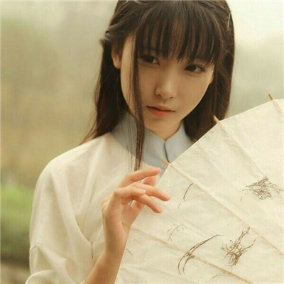 白色古風(fēng)真人頭像女生2020仙氣十足 那冬我們笑得那么一往情深